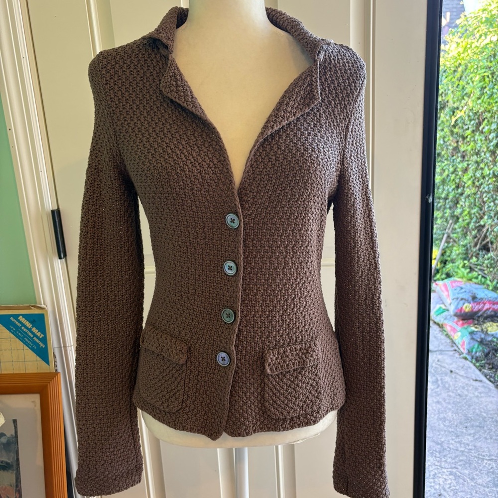Boden Brown Knit Cardigan
